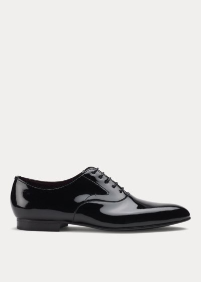 Tenis Ralph Lauren Hombre Negros - Paget Patent Leather - NAIJB8901